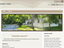 Tablet Screenshot of hiddenvalleyofvirginia.com
